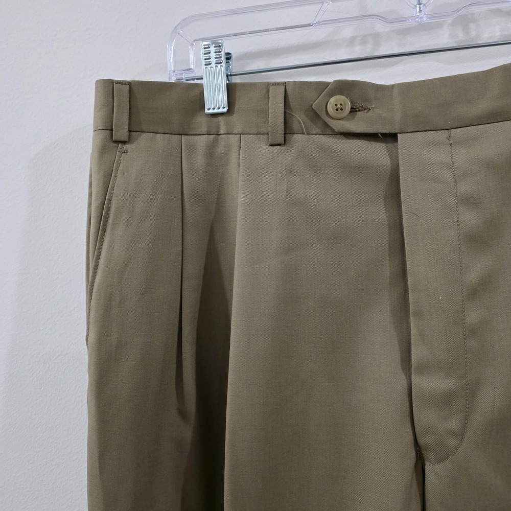 Lauren Ralph Lauren Mens 120S And Cashmere Dress Pants Size 36 Pleated‎ Business - Picture 3 of 8